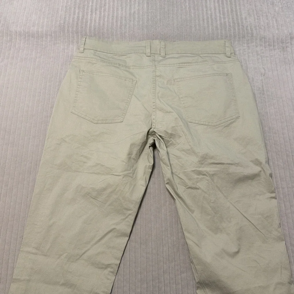 Mugsy Agaves Chinos Mens 36x36 Sage Green Stretch Five-Pocket Pants